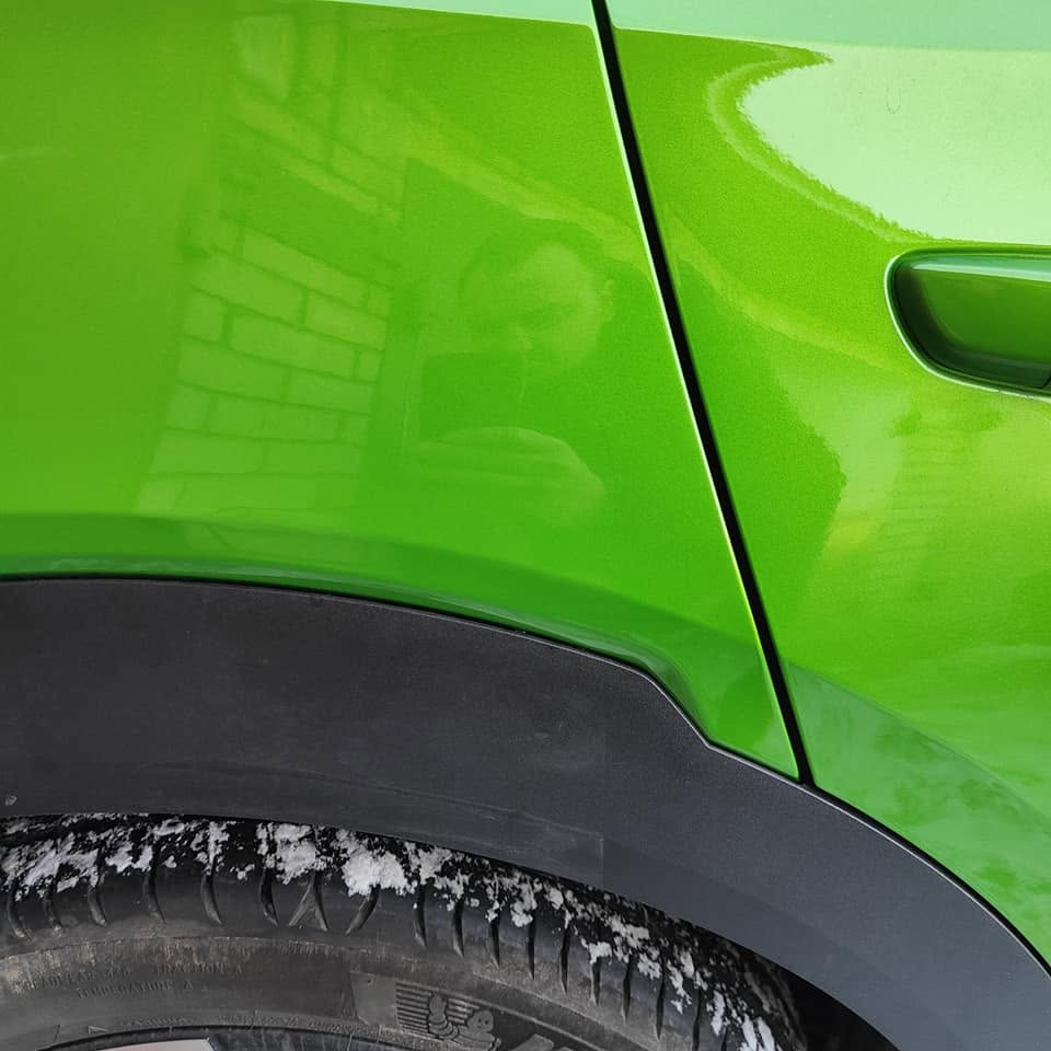 Opel Mokka — galinis sparnas po remonto